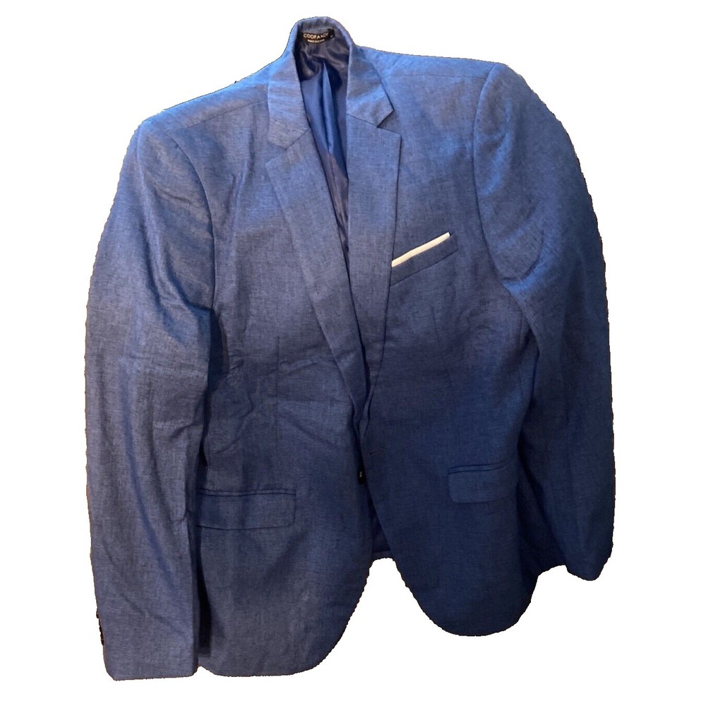 Coofandy Men's Blazer Suit Jacket Medium | Blue Sports Coat Formal Wear